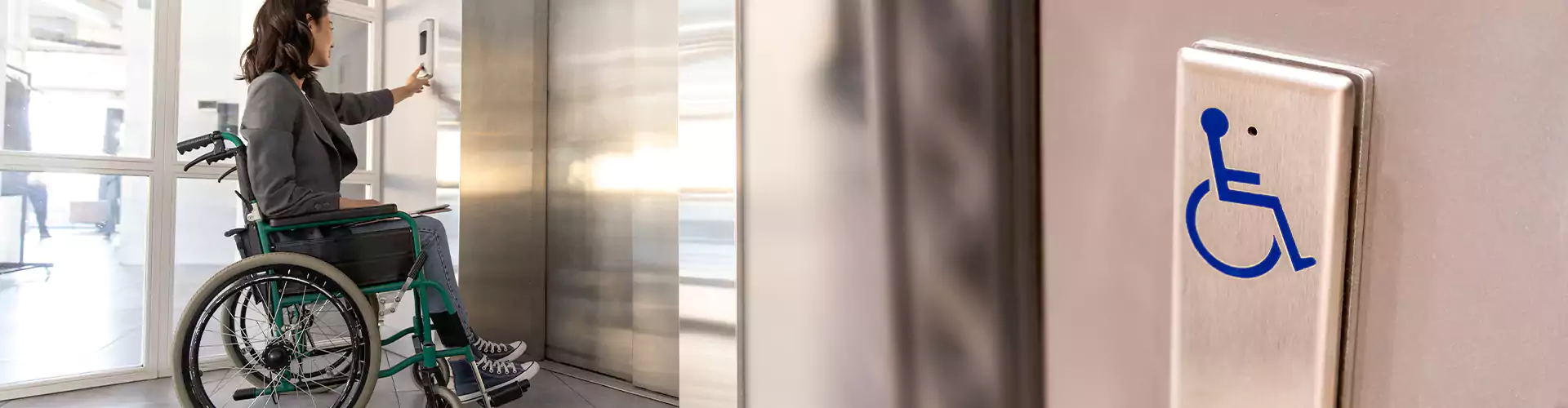 Illustration of Luxury Wheelchair Door Sensor Building